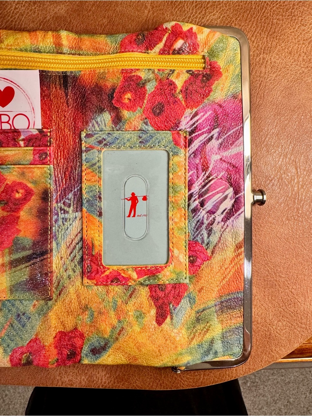 HOBO Lauren Multicolor Floral Frame-Clasp Clutch - Picture 4 of 6